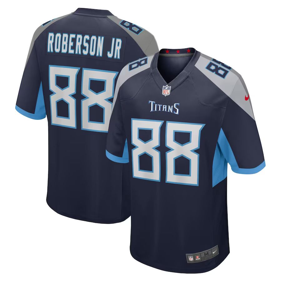 Men Tennessee Titans #88 Reggie Roberson Jr. Nike Navy Home Game Player NFL Jersey